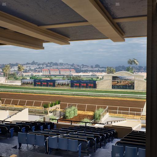 Del Mar Thoroughbred Club - Section Clubhouse Box 17 H Lvl 3 Seat View