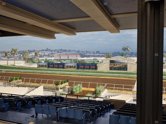 Del Mar Thoroughbred Club - Section Clubhouse Box 17 H Lvl 3 Seat View