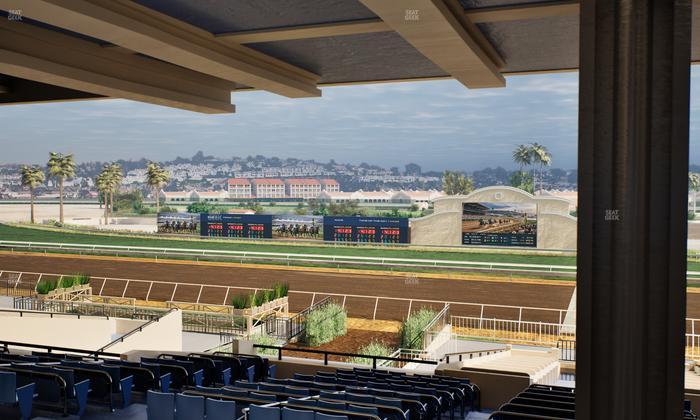 Del Mar Thoroughbred Club - Section Clubhouse Box 17 H Lvl 3 Seat View