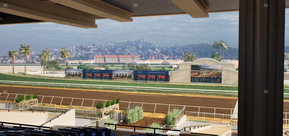 Del Mar Thoroughbred Club - Section Clubhouse Box 17 H Lvl 3 Seat View