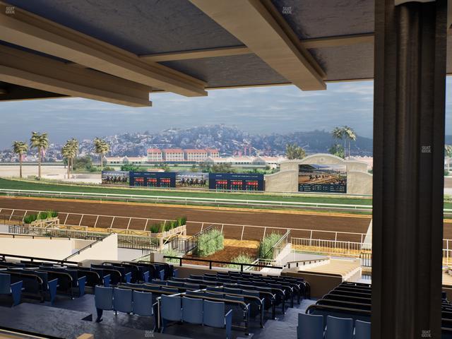 Del Mar Thoroughbred Club - Section Clubhouse Box 17 H Lvl 3 Seat View
