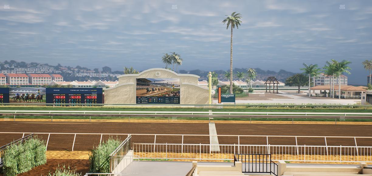 Del Mar Thoroughbred Club - Section Clubhouse Box 18 A Lvl 2 Seat View