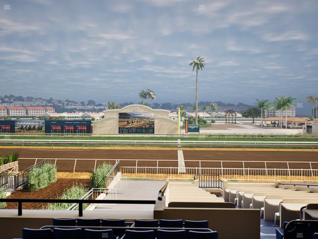 Del Mar Thoroughbred Club - Section Clubhouse Box 18 C Lvl 2 Seat View