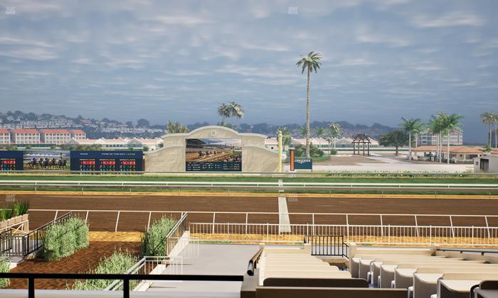 Del Mar Thoroughbred Club - Section Clubhouse Box 18 C Lvl 2 Seat View