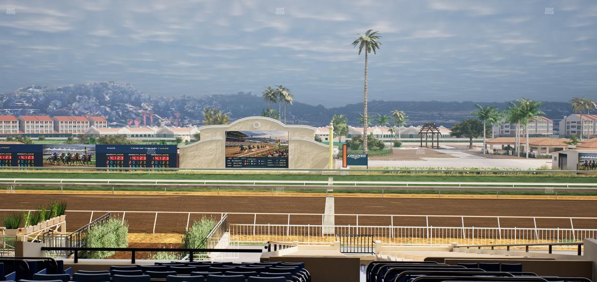 Del Mar Thoroughbred Club - Section Clubhouse Box 18 E Lvl 3 Seat View