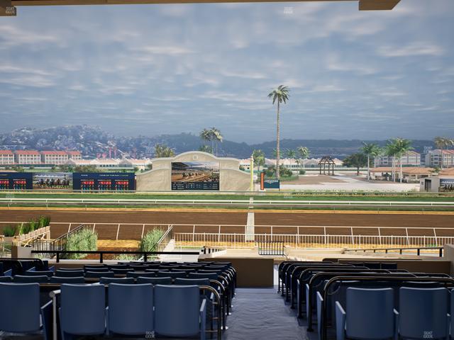 Del Mar Thoroughbred Club - Section Clubhouse Box 18 E Lvl 3 Seat View