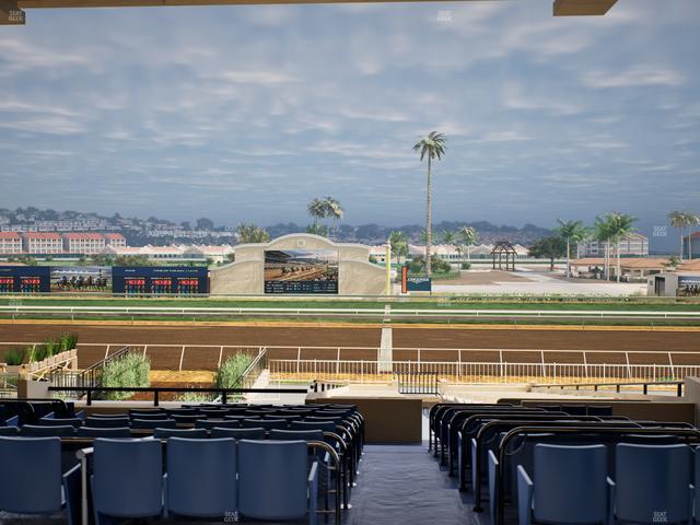 Del Mar Thoroughbred Club - Section Clubhouse Box 18 E Lvl 3 Seat View
