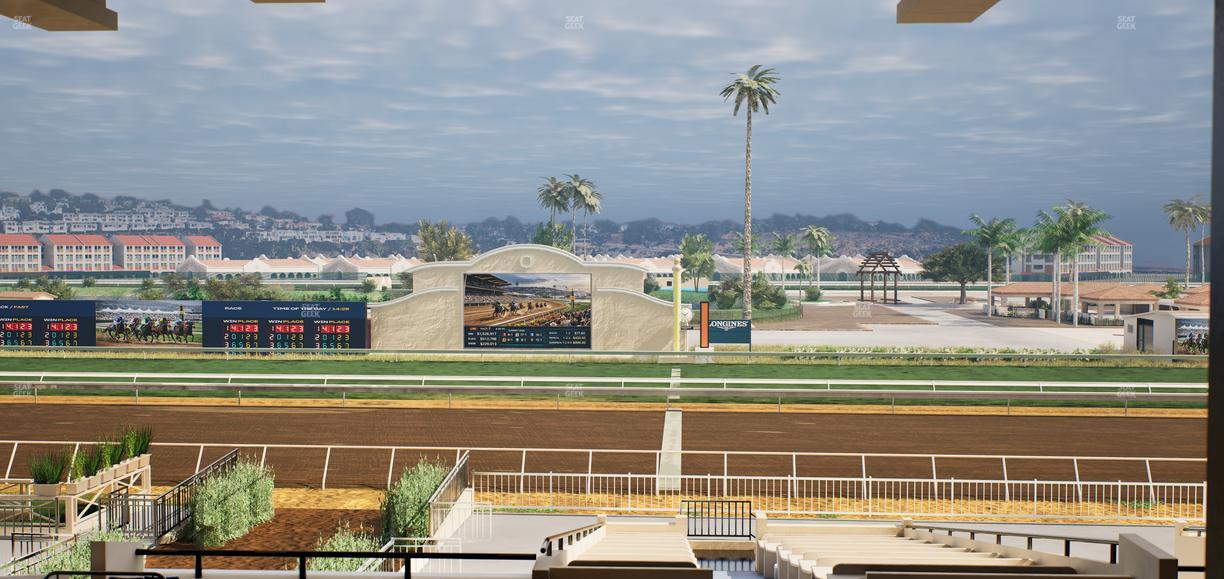 Del Mar Thoroughbred Club - Section Clubhouse Box 18 G Lvl 3 Seat View
