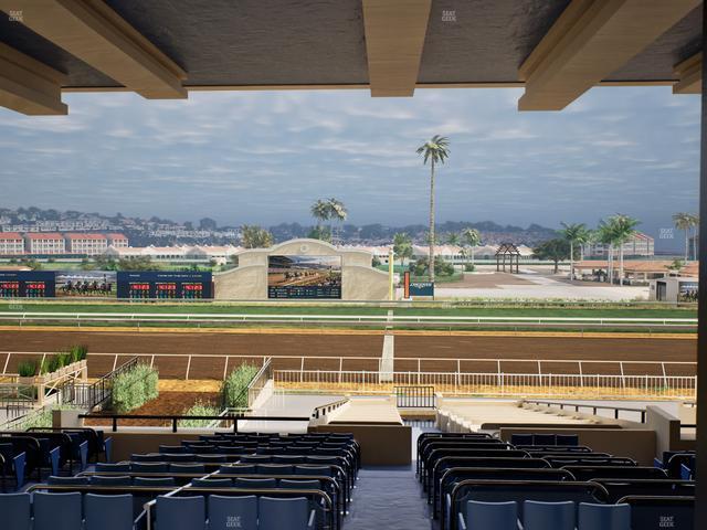 Del Mar Thoroughbred Club - Section Clubhouse Box 18 G Lvl 3 Seat View