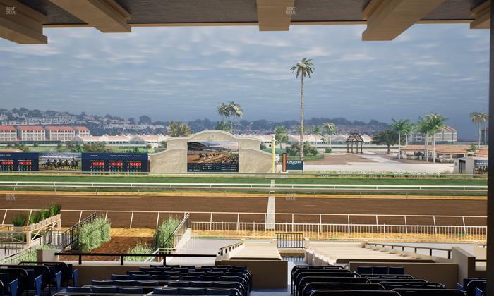 Del Mar Thoroughbred Club - Section Clubhouse Box 18 G Lvl 3 Seat View