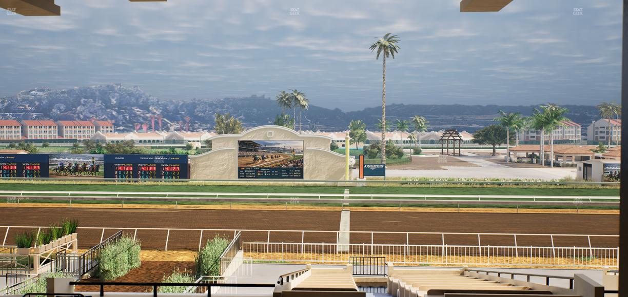 Del Mar Thoroughbred Club - Section Clubhouse Box 18 G Lvl 3 Seat View