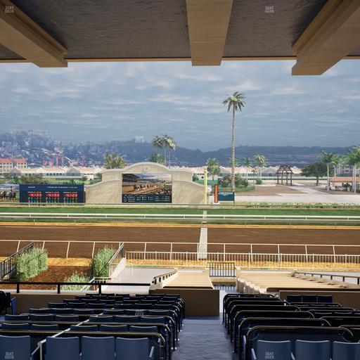 Del Mar Thoroughbred Club - Section Clubhouse Box 18 G Lvl 3 Seat View