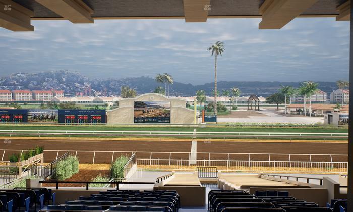 Del Mar Thoroughbred Club - Section Clubhouse Box 18 G Lvl 3 Seat View