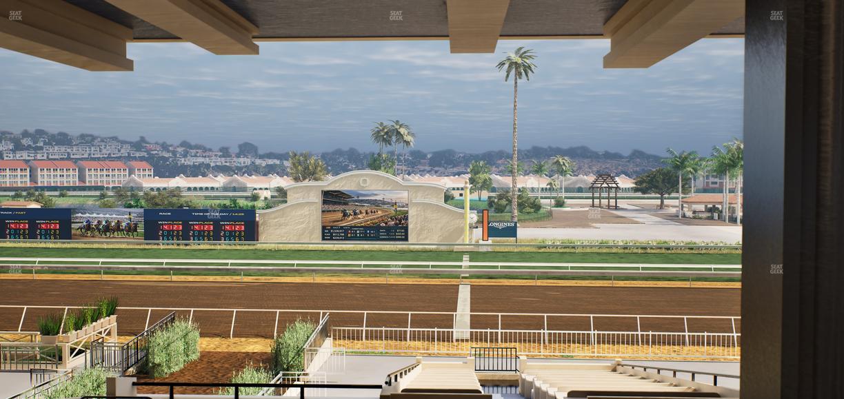 Del Mar Thoroughbred Club - Section Clubhouse Box 18 H Lvl 3 Seat View