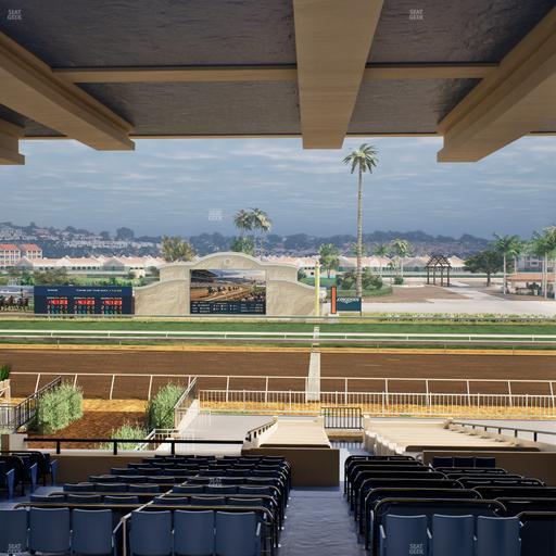 Del Mar Thoroughbred Club - Section Clubhouse Box 18 H Lvl 3 Seat View