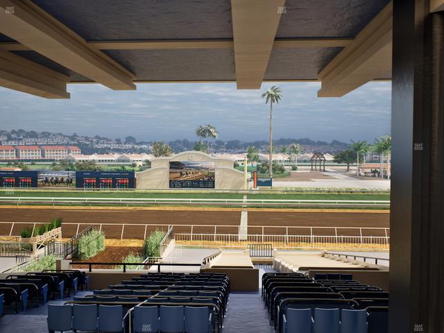 Del Mar Thoroughbred Club - Section Clubhouse Box 18 H Lvl 3 Seat View