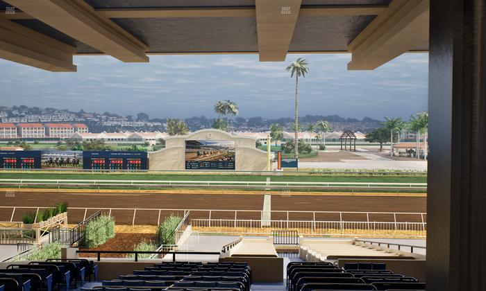 Del Mar Thoroughbred Club - Section Clubhouse Box 18 H Lvl 3 Seat View