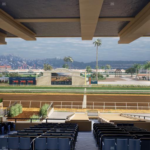 Del Mar Thoroughbred Club - Section Clubhouse Box 18 H Lvl 3 Seat View
