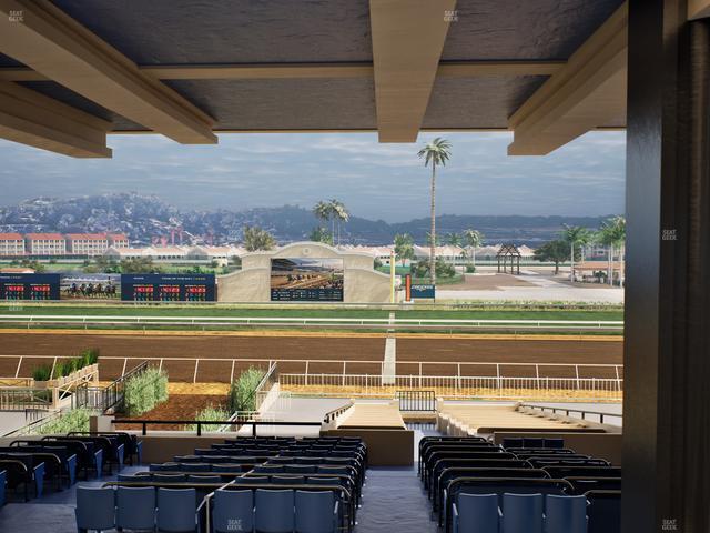 Del Mar Thoroughbred Club - Section Clubhouse Box 18 H Lvl 3 Seat View