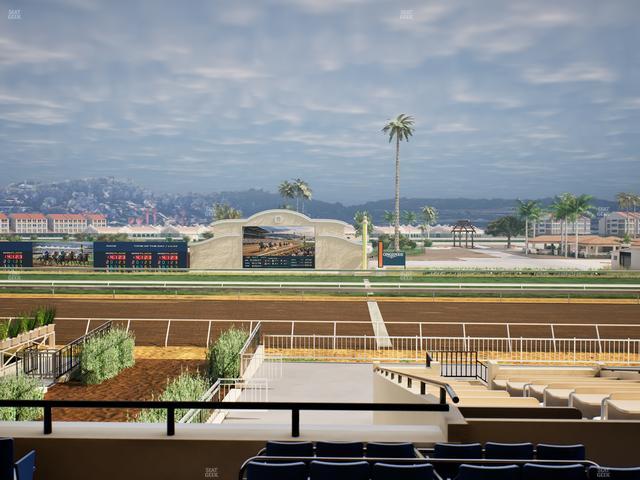 Del Mar Thoroughbred Club - Section Clubhouse Box 19 C Lvl 2 Seat View