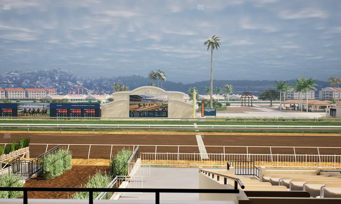 Del Mar Thoroughbred Club - Section Clubhouse Box 19 C Lvl 2 Seat View