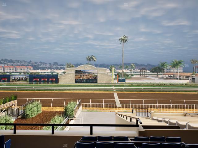 Del Mar Thoroughbred Club - Section Clubhouse Box 19 C Lvl 2 Seat View