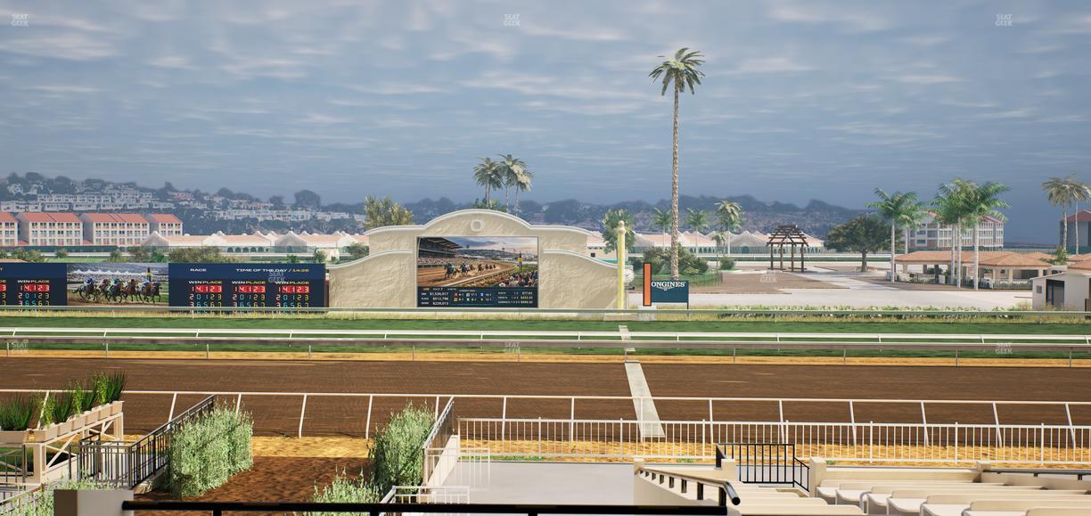 Del Mar Thoroughbred Club - Section Clubhouse Box 19 D Lvl 2 Seat View