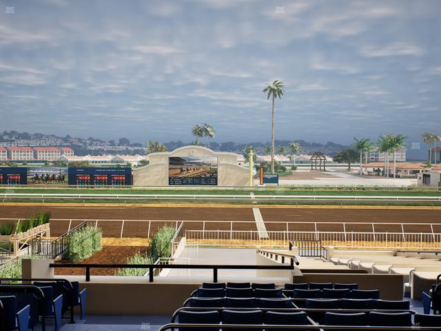 Del Mar Thoroughbred Club - Section Clubhouse Box 19 D Lvl 2 Seat View
