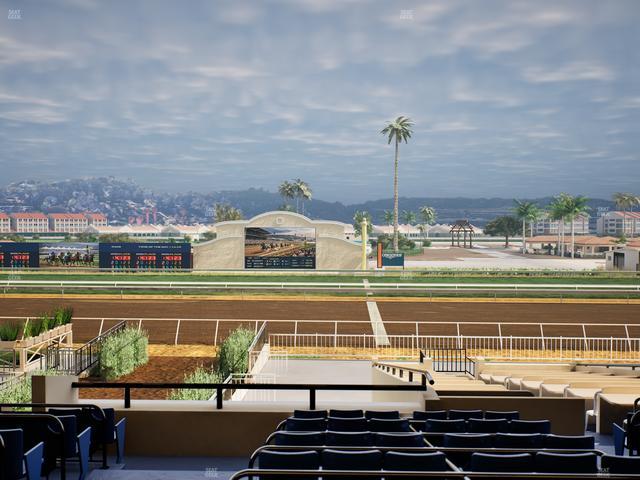Del Mar Thoroughbred Club - Section Clubhouse Box 19 D Lvl 2 Seat View