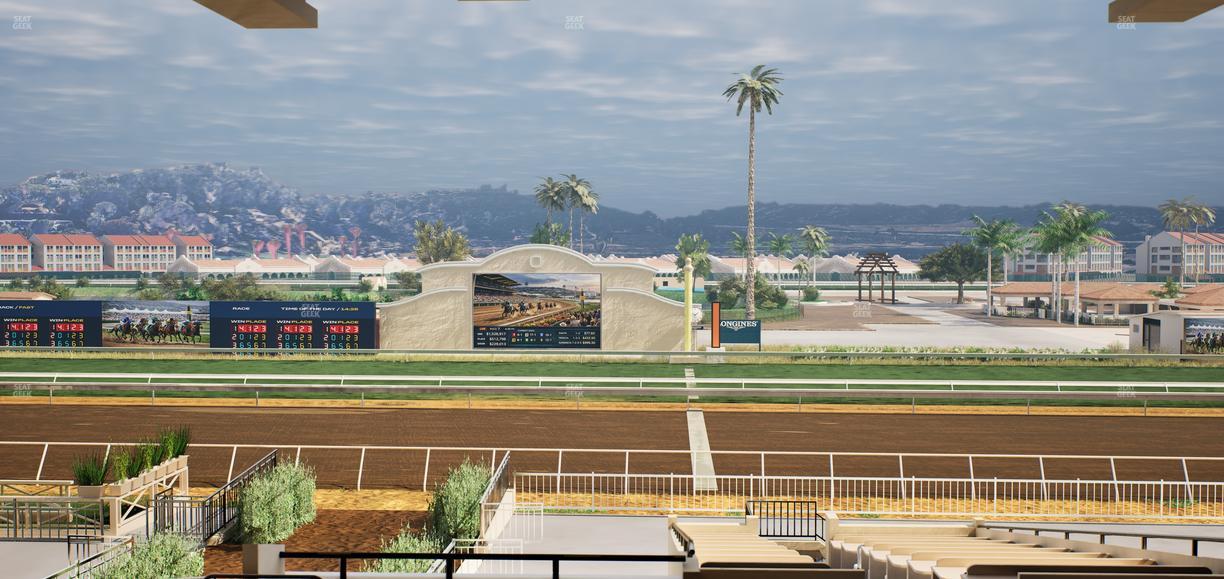 Del Mar Thoroughbred Club - Section Clubhouse Box 19 G Lvl 3 Seat View
