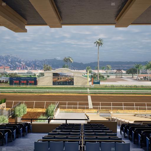 Del Mar Thoroughbred Club - Section Clubhouse Box 19 G Lvl 3 Seat View