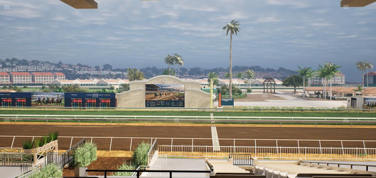Del Mar Thoroughbred Club - Section Clubhouse Box 19 G Lvl 3 Seat View