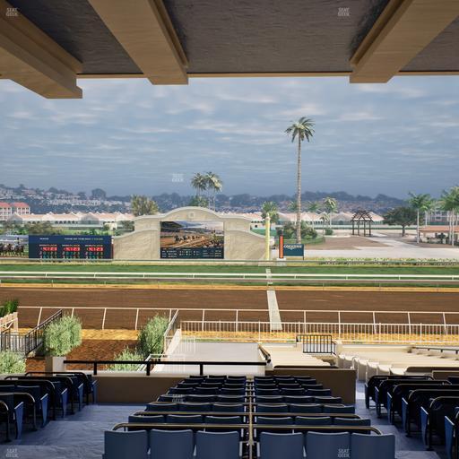 Del Mar Thoroughbred Club - Section Clubhouse Box 19 G Lvl 3 Seat View