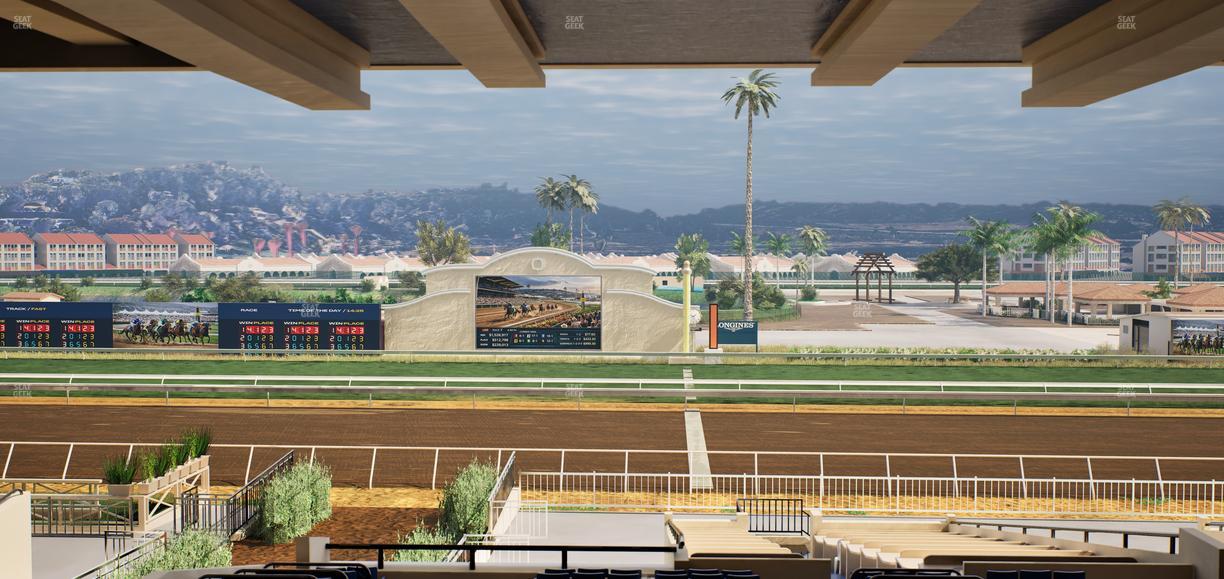 Del Mar Thoroughbred Club - Section Clubhouse Box 19 H Lvl 3 Seat View