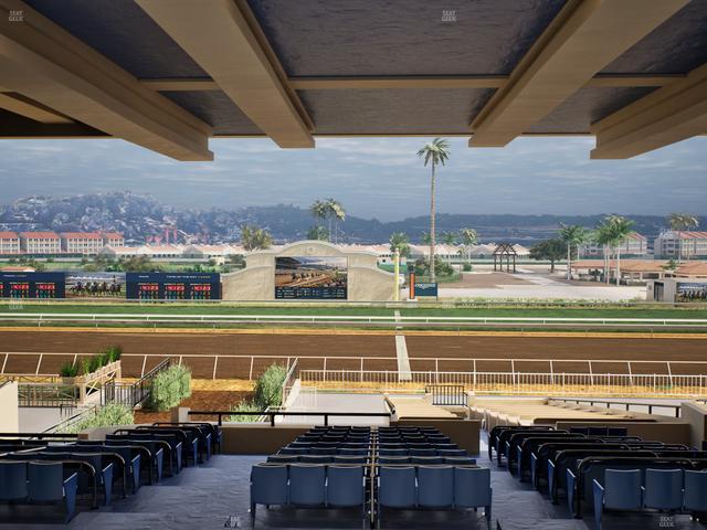 Del Mar Thoroughbred Club - Section Clubhouse Box 19 H Lvl 3 Seat View