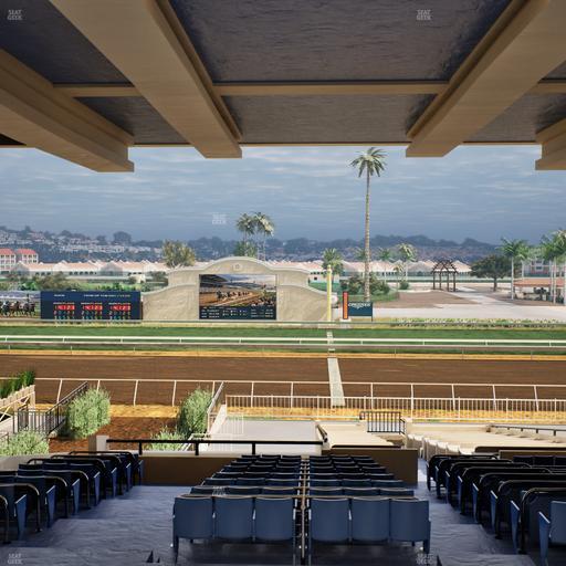 Del Mar Thoroughbred Club - Section Clubhouse Box 19 H Lvl 3 Seat View