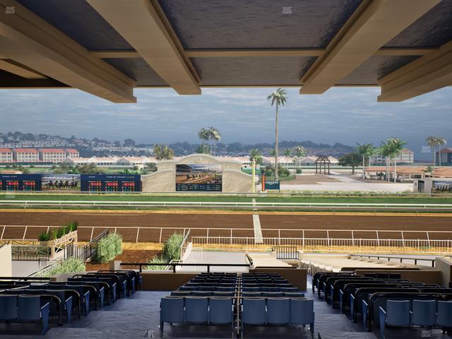 Del Mar Thoroughbred Club - Section Clubhouse Box 19 H Lvl 3 Seat View