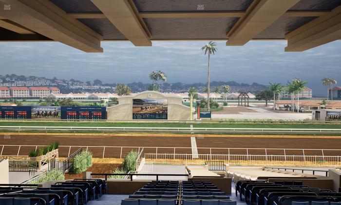 Del Mar Thoroughbred Club - Section Clubhouse Box 19 H Lvl 3 Seat View
