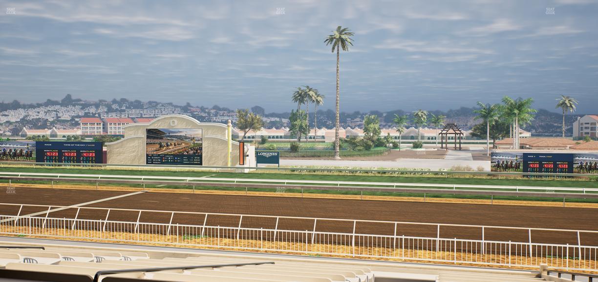 Del Mar Thoroughbred Club - Section Clubhouse Box 2 C Lvl 2 Seat View