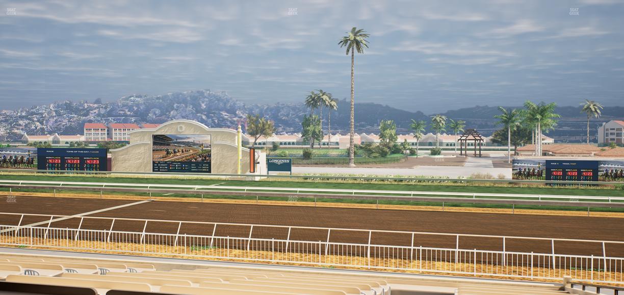 Del Mar Thoroughbred Club - Section Clubhouse Box 2 C Lvl 2 Seat View