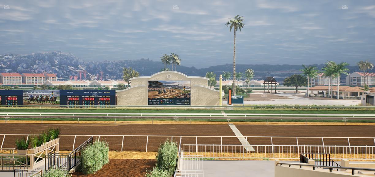 Del Mar Thoroughbred Club - Section Clubhouse Box 20 C Lvl 2 Seat View