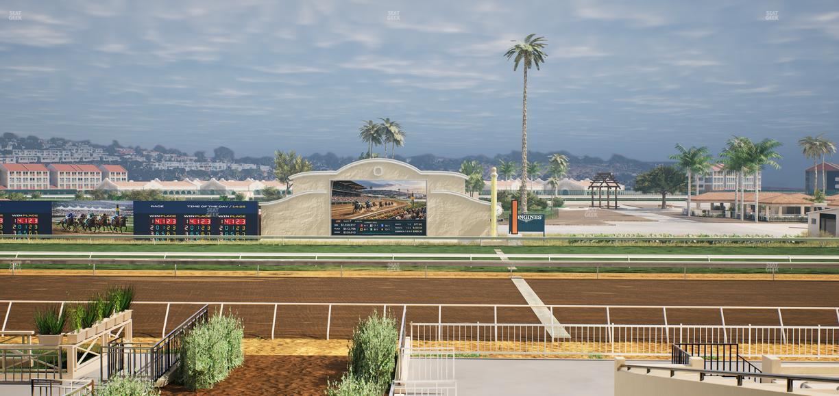 Del Mar Thoroughbred Club - Section Clubhouse Box 20 C Lvl 2 Seat View