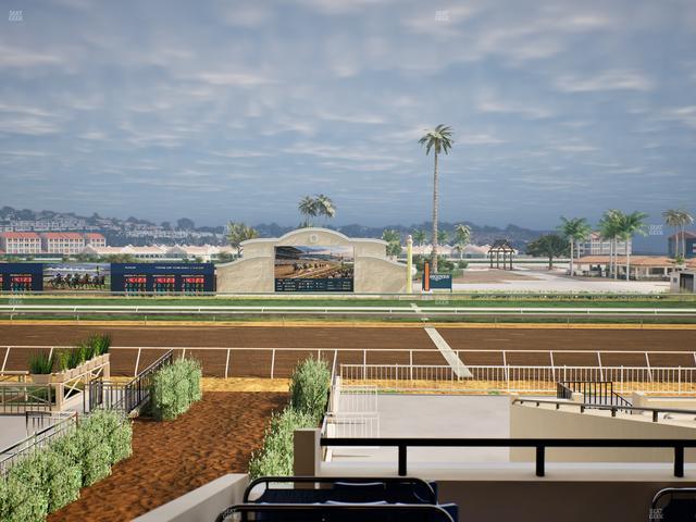 Del Mar Thoroughbred Club - Section Clubhouse Box 20 C Lvl 2 Seat View