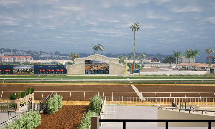 Del Mar Thoroughbred Club - Section Clubhouse Box 20 C Lvl 2 Seat View