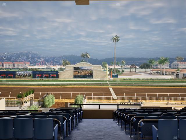 Del Mar Thoroughbred Club - Section Clubhouse Box 20 E Lvl 3 Seat View