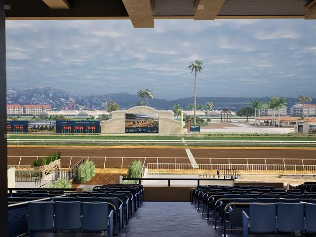 Del Mar Thoroughbred Club - Section Clubhouse Box 20 F Lvl 3 Seat View