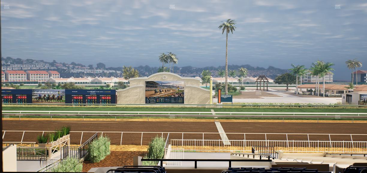 Del Mar Thoroughbred Club - Section Clubhouse Box 20 F Lvl 3 Seat View