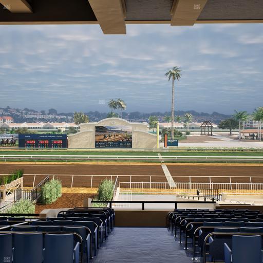 Del Mar Thoroughbred Club - Section Clubhouse Box 20 F Lvl 3 Seat View