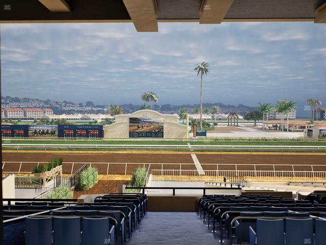 Del Mar Thoroughbred Club - Section Clubhouse Box 20 F Lvl 3 Seat View