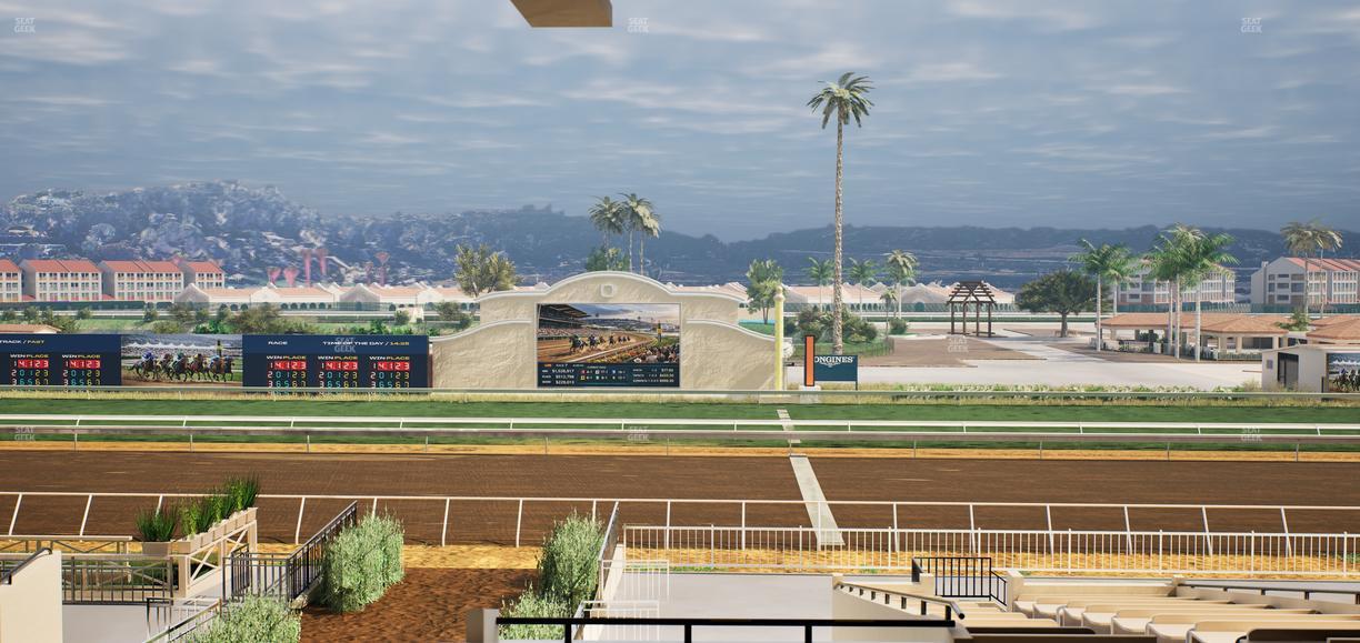 Del Mar Thoroughbred Club - Section Clubhouse Box 20 G Lvl 3 Seat View